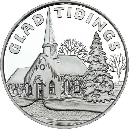 Glad Tidings Country Church 2025 - 1 OZ Silver Round Coin 999 Pure
